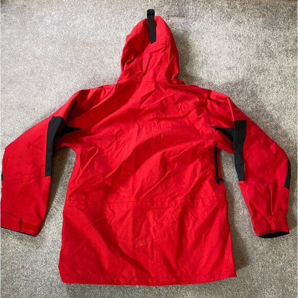 Cabelas Red Gore-Tex Waterproof  Jacket Multiple Pockets Zip Closure Small - Picture 2 of 15